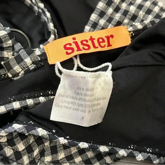 SISTER SWIM Lex Underwire Top-Check‎ size M - Picture 3 of 4